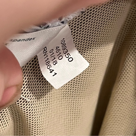 Cacique Chico’s blue and white stripe swimsuit new without tags size 20 - Picture 9 of 15